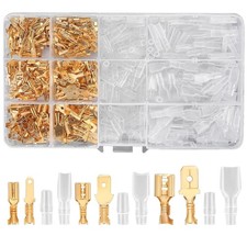 480 Pezzi Capicorda Terminali Da Crimpare Connettori Elettrici Piatti Kit, IT