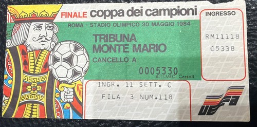 Biglietto finale coppa dei - finale,