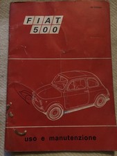 libretto uso e manutenzione fiat 500