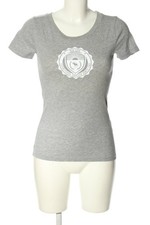 ABERCROMBIE & FITCH T-shirt Donna Camicia Taglia IT 40 grigio chiaro-bianco