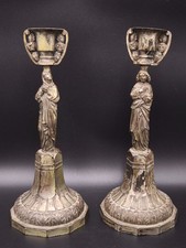 Antica coppia di candelabri