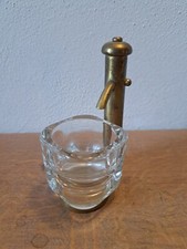 Fontana Miniatura Porta Sale Oggetti Design '50 Modernariato Ottone Decorazione 
