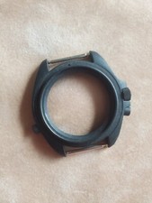 RARA CUSTODIA CENTRALE PVD BREITLING NAVITIMER PLUTON 2100 anni 70-80 con pulsanti e corona