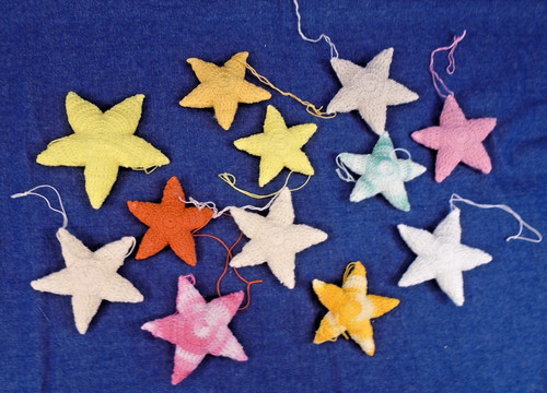 Ornamenti stella gonfiati - 12,