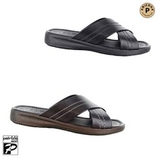 Ciabatte Uomo Arizona Patrizia Azzi 7300 Soletta Vera Pelle 100% Made in Italy