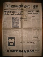 LA GAZZETTA DELLO SPORT 23/6/1969  ciclismo  Adorni vince Campionato Italiano