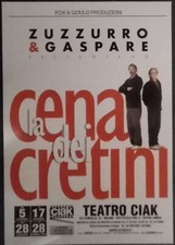 Cartolina Comici Gaspare Zuzzurro La Cena Dei Cretini Teatro Spettac Telev 2011