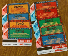 9 schede carte telefoniche