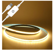 Striscia LED Bianco Caldo 1M Dimmerabile 3000K 5V USB  Luci LED Tagliabile