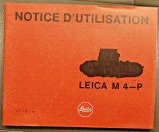 Leica M 4-P manuale di istruzioni in Francese