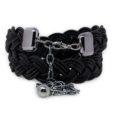 Cintura nera gioiello donna