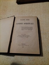  Pietrocola Rossetti Salmi Inni e Canzoni Spirituali  1878 Chiesa Evangelica