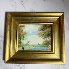 Mini quadro vintage paesaggio