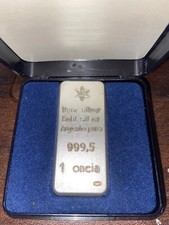 Lingotto in oncia argento puro 999,5