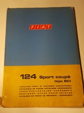 Catalogo Ricambi / Corpo Lavoro Parte Fiat 124 Sport Coupe 1400 / 1600 1972