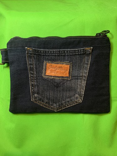 Borsa pochette denim blu - , jeans