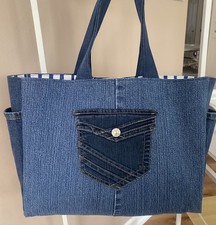 Borsetta blu denim Lg tote bag
