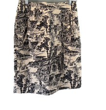 Gonna dritta/matita stampata