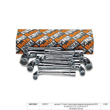 Set chiavi pipa doppie - set, 17