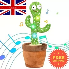 Talking Toy Dancing Cactus Doll Repeat Speak Sound Record Re Kids Birthday Gift