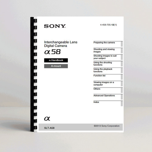 Manuale fotocamera sony - fotocamera, slt
