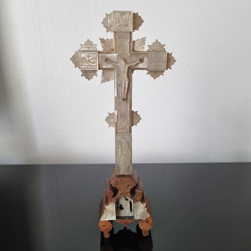 Crocifisso madreperla xix - crocifisso,