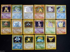 Carte Pokemon Set Base Holo COMPLETO ITALIANO Unlimited Wizards Carte Vintage