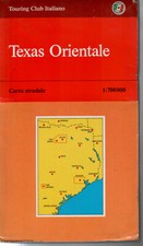 cartina stradale TEXAS ORIENTALE ed. TCI
