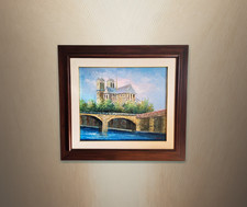 Dipinto originale firmato Toty – Paesaggio Veneziano con barche Oil Painting 