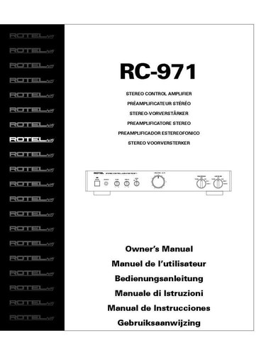 Rotel 971 amplificatore - rotel,