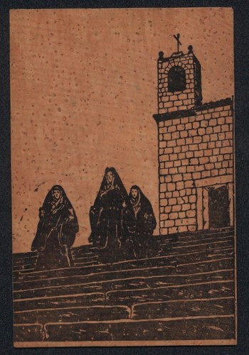 Cartolina sughero tempio - cartolina,