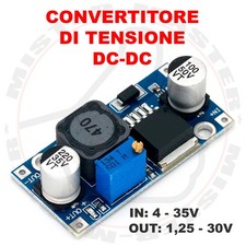 CONVERTITORE REGOLATORE DI TENSIONE DC-DC MODULO STEP DOWN 1,25V - 30V DC LM2596
