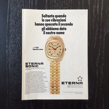 1971 Eterna Sonic - Original AD Advertising Pubblicità Vintage