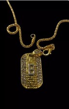 Collana lettera B iniziale nome femminile Color Oro con puntiluce brillanti 0091