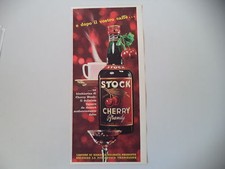 advertising Pubblicità 1965 BRANDY STOCK CHERRY