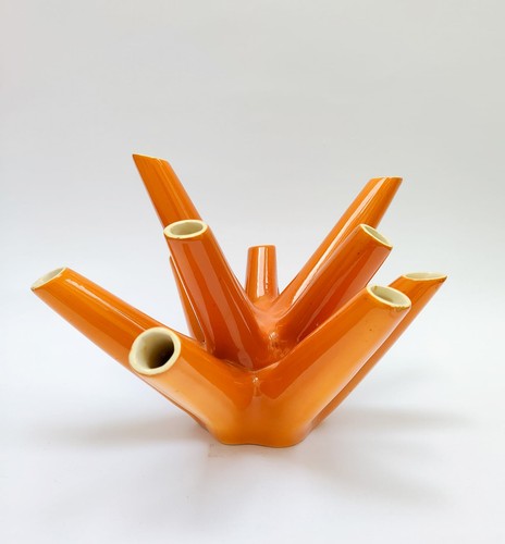 Vaso corallo futurista - vaso,