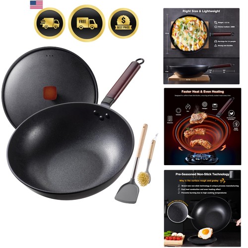 Wok acciaio carbonio 13 - in,