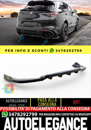 Splitter posteriore con barre - posteriore, (con