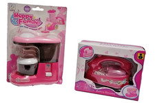 Giocattolo Set 2 Accessori Casalinghi Frullatore e Ferro da Stiro Per Bambine