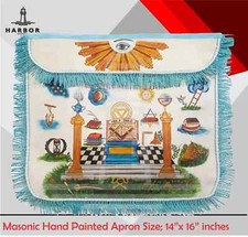 Grembiule massonico dipinto a