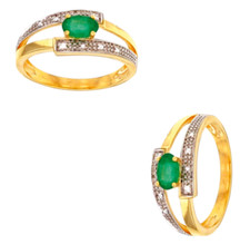 Anello Pietra Smeraldo E