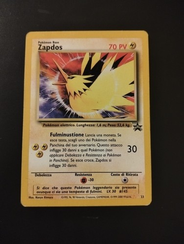 Carta pokémon zapdos 23 - pokémon,