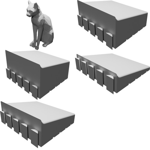 Fermaporta gatto set - set, ferma