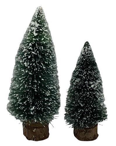 Pini innevati decoupage - pini,