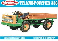 Goldoni Motocoltivatori -   Transporter 336 Motoagricola - Carpi  Modena 1974 