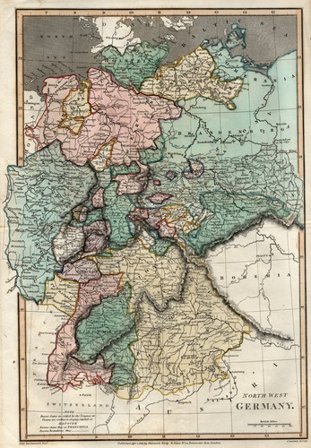 Germania originale incisione - originale,