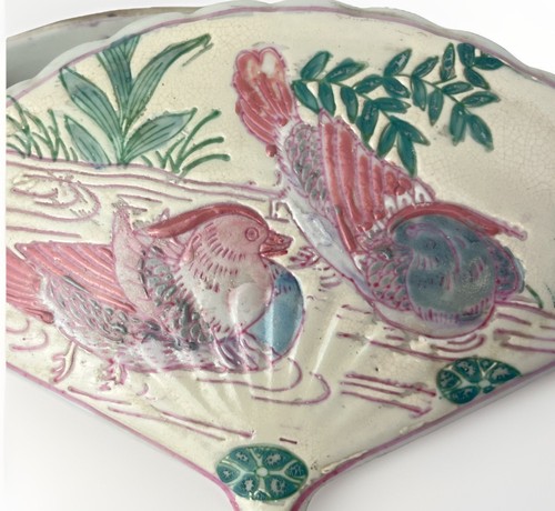 Vtg macau 1960s pink birds - vtg,