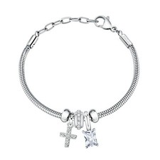 Bracciale MORELLATO donna Drops snake / croce / punto luce
