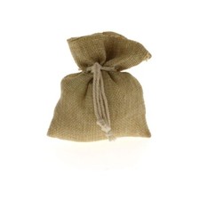 12 pz sacchetto juta marrone