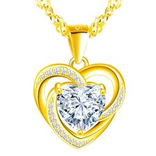 Collana donna cuore argento